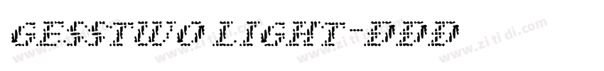 gesstwo light字体转换